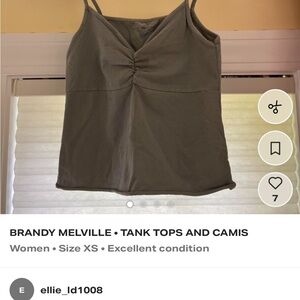 Brandy Melville green Tank Top